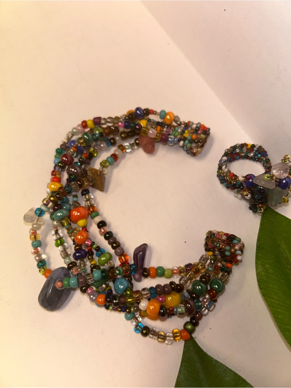 Multicolor Beaded Bracelet Set - Women's Fashion Jewelry